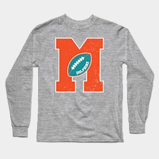 Big Bold Miami Dolphins Monogram Long Sleeve T-Shirt